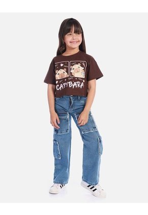 Blusa  Para Niña Con Estampado De Capibara