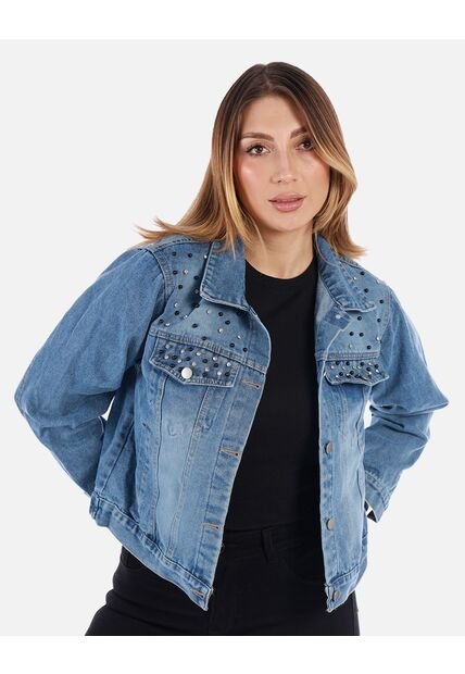Chaqueta Jean Azul Mujer