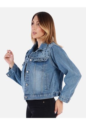 Chaqueta Jean Azul Mujer