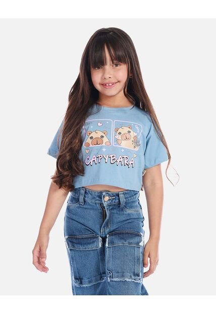Blusa  Para Niña Con Estampado De Capibara
