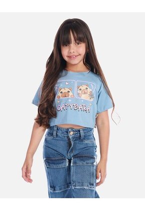 Blusa Para Niña Con Estampado De Capibara