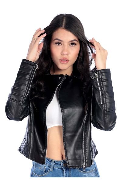 Chaqueta De Cuerina Mujer