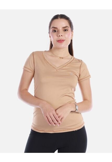 Camiseta Deportiva Cuello V Manga Corta