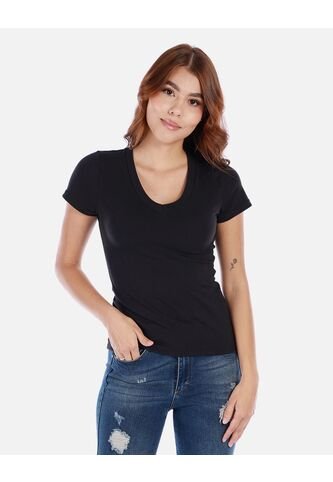 Camiseta Básica De Cuello En V Arequipe
