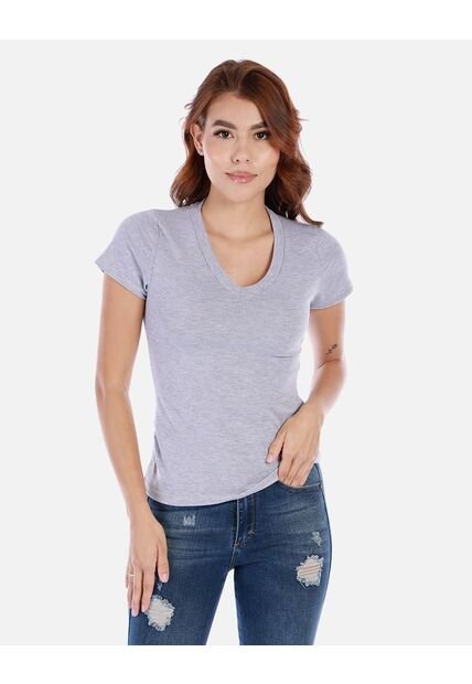 Camiseta Básica De Cuello En V