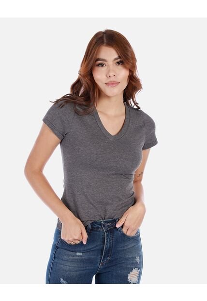 Camiseta Básica De Cuello En V