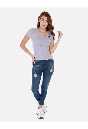 Camiseta Básica De Cuello En V