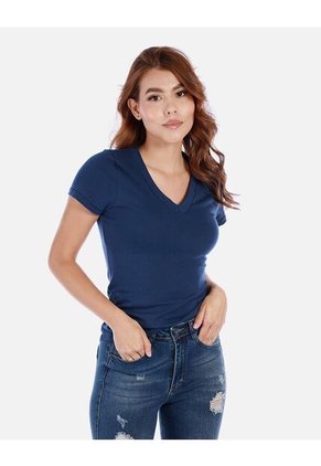 Camiseta Básica De Cuello En V