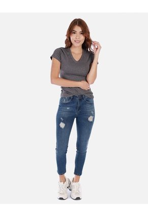 Camiseta Básica De Cuello En V