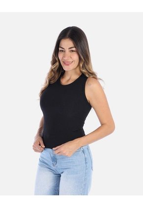 Blusa Manga Sisa En Rib Para Mujer