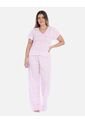 Pijama Conjunto Pantalón Largo Mujer Rosado de Arequipe