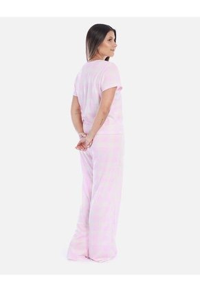 Pijama Conjunto Pantalón Largo Mujer Rosado