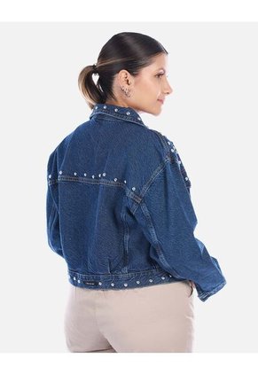 Chaqueta Denim Diosa Con Taches