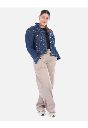 Chaqueta Denim Diosa Con Taches