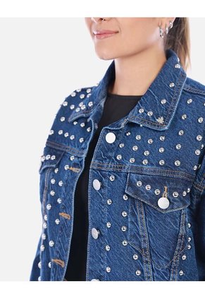 Chaqueta Denim Diosa Con Taches