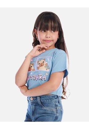 Blusa  Para Niña Con Estampado De Capibara