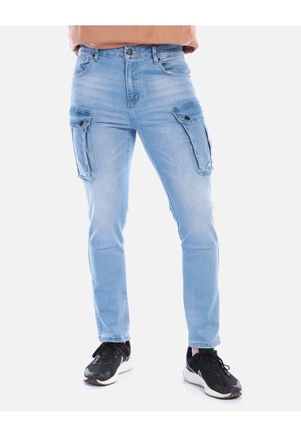 Jean Cargo Para Hombre Regular Fit