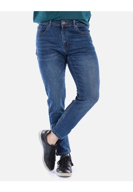 Jean Para Hombre Regular Fit Azul
