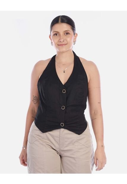 Jean Wide Leg Con Costura Frontal