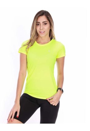 Camiseta Deportiva Mujer Amarillo Neon Arequipe