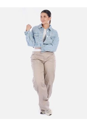 Chaqueta Denim Diosa Con Taches