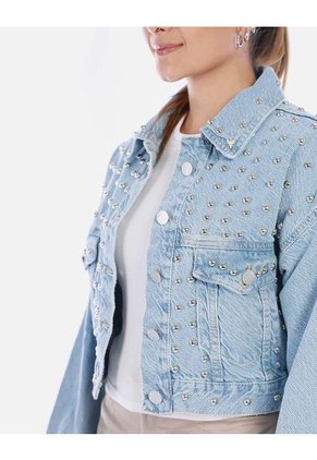 Chaqueta Denim Diosa Con Taches