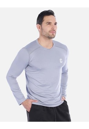 Camiseta Manga Larga Deportiva Hombre