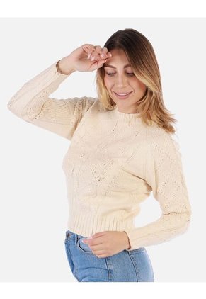 Suéter Trenzado Para Mujer