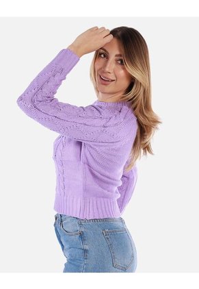 Suéter Trenzado Para Mujer