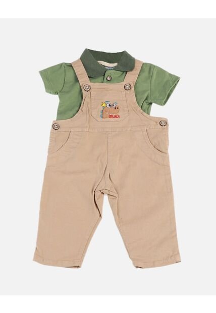 Overol Con Polo Para Niño