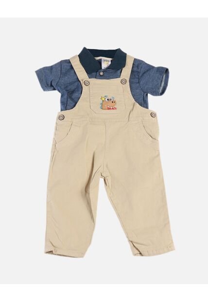 Overol Con Polo Para Niño