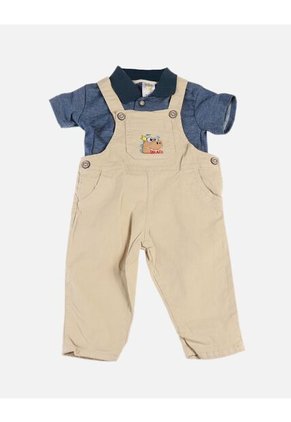 Overol Con Polo Para Niño