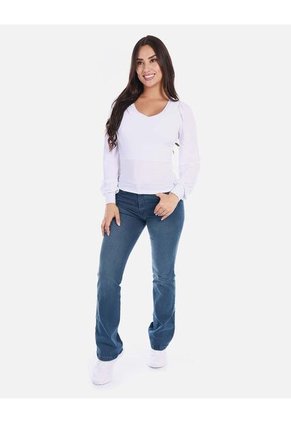 Blusa Manga Larga Para Mujer Elegante