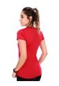Camiseta Deportiva En Malla Dama Cuello V Rojo Arequipe de Arequipe