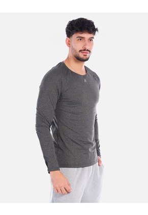 Camiseta Deportiva Hombre Manga Larga Ajuste Fit