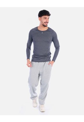 Camiseta Deportiva Hombre Manga Larga Ajuste Fit