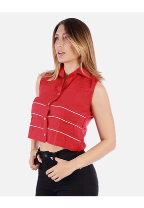 Blusa Sin Mangas Mujer Con Botones | Moda Casual Arequipe