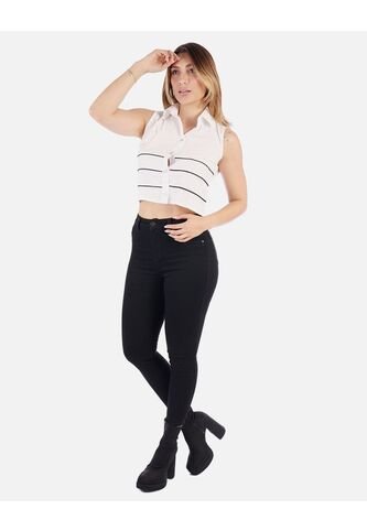 Blusa Sin Mangas Mujer Con Botones | Moda Casual Arequipe Arequipe