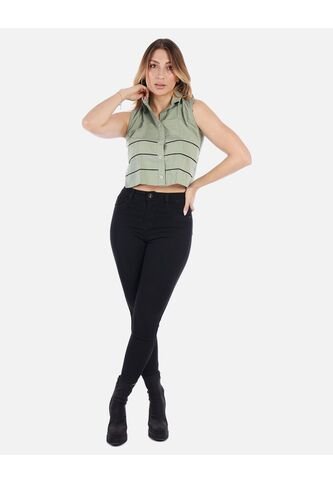 Blusa Sin Mangas Mujer Con Botones | Moda Casual Arequipe Arequipe