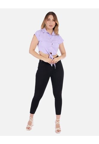 Blusa Crop Mujer Con Nudo Frontal | Moda Fresca Arequipe Arequipe