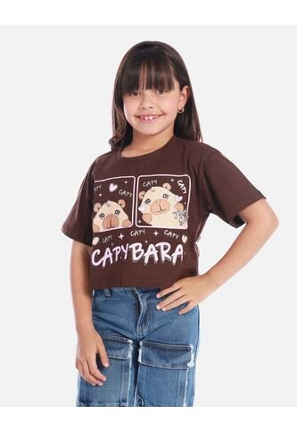 Blusa  Para Niña Con Estampado De Capibara Arequipe