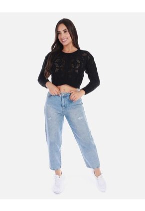 Buzo Calado Con Relieve Mujer