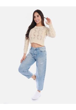 Buzo Calado Con Relieve Mujer