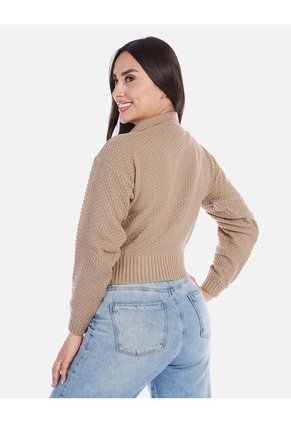 Buzo Tipo Polo Tejido Mujer