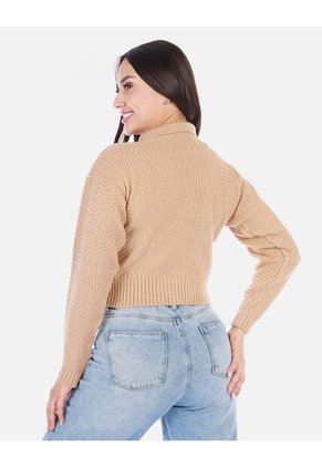 Buzo Tipo Polo Tejido Mujer