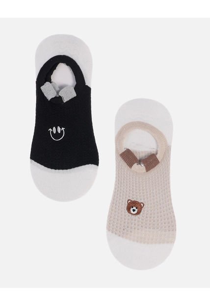 Set X2 Medias Invisibles Con Detalles De Animalitos