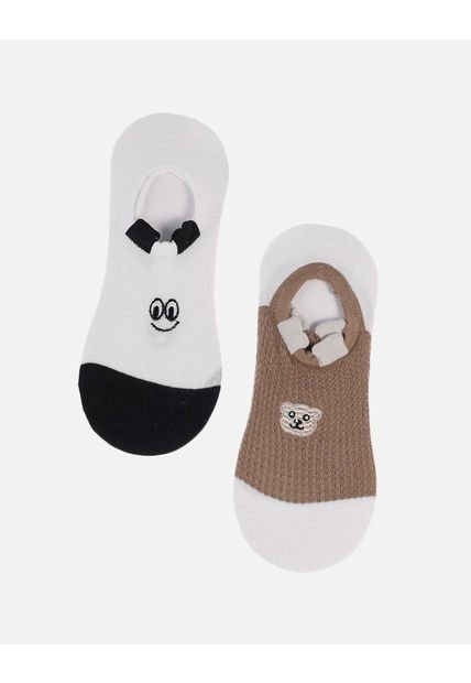 Set X2 Medias Invisibles Con Detalles De Animalitos