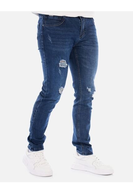 Jean Clásico Slim Fit Hombre – Denim Azul Oscuro