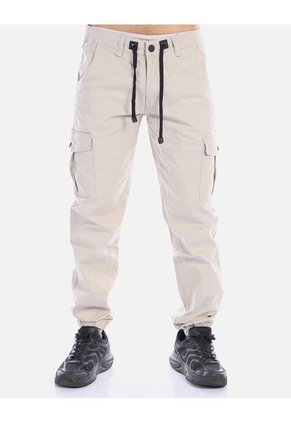 Pantalón Cargo Tipo Jogger Hombre Con Bota Resortada