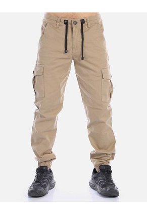 Pantalón Cargo Tipo Jogger Hombre Con Bota Resortada